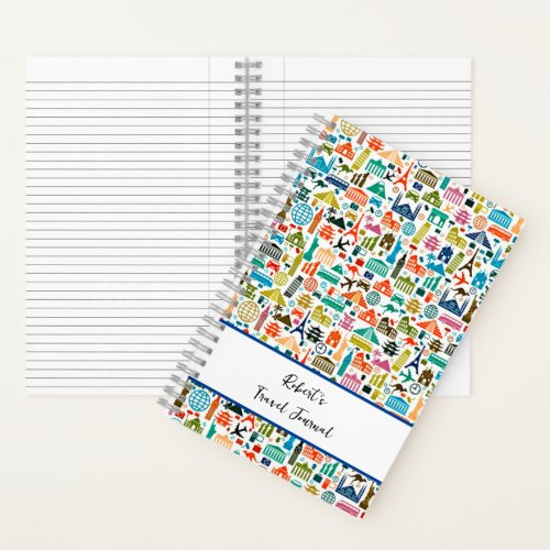 Travel the world personalized journal