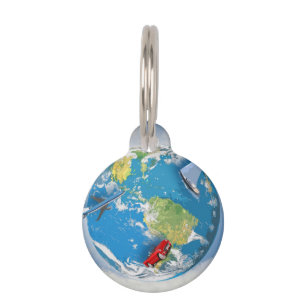 Travel the World Pet ID Tag