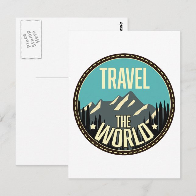 Travel the World Postcard (Front/Back)