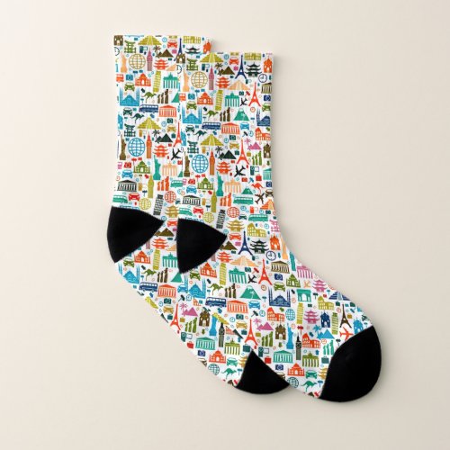 Travel the world socks