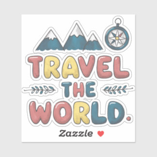 Travel The World Sticker