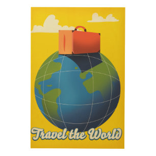 Travel the World Wood Wall Art
