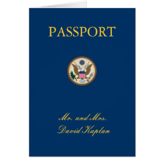 Travel Theme Bar Bat Mitzvah Wedding Table Card