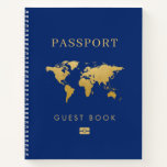 Travel Theme Destination Passport Guest Book at Zazzle