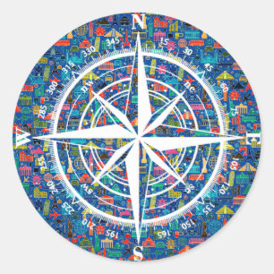 Travel theme Sticker