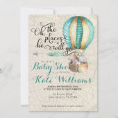 Travel Themed Baby Shower Invitation (Front)
