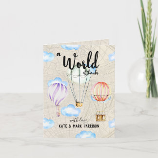 Travel Themed Baby Shower | Thank You Note