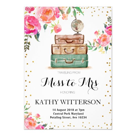 travel themed bridal shower
