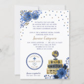 Travel themed bridal shower invitation (Front)