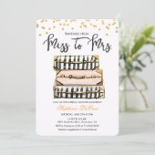 Travel Themed Bridal Shower Invitation (Standing Front)
