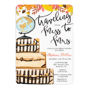 60 Off Globe Bridal Shower Invitations Now To Save Zazzle Travel Themed Bridal Shower Invitation