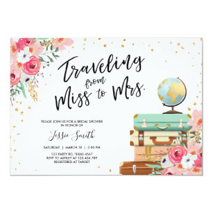 travel theme invitations zazzle
