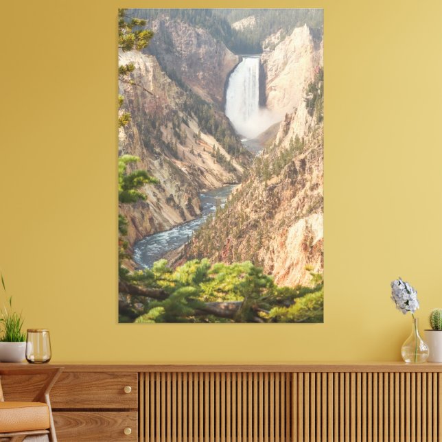 Travel Themed Home Decor with Waterfall Photo  (Insitu(LivingRoom))
