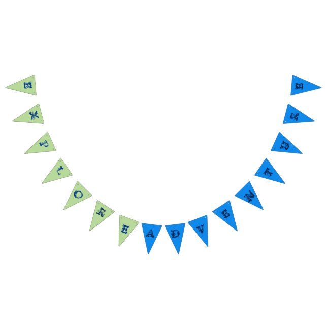 Travel Themed Stringed Letters Bunting Flags (All)