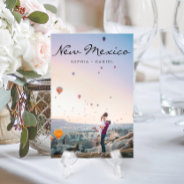 Travel Themed Wedding Photo Table Number Cards at Zazzle