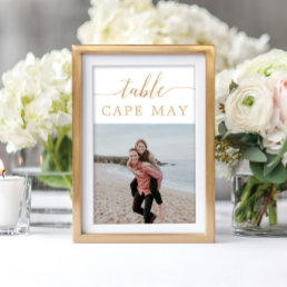 Travel Themed Wedding Photo Table Number Cards