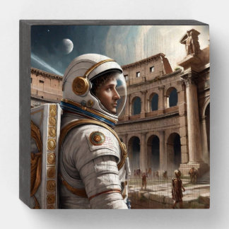 Travel through time wooden box sign