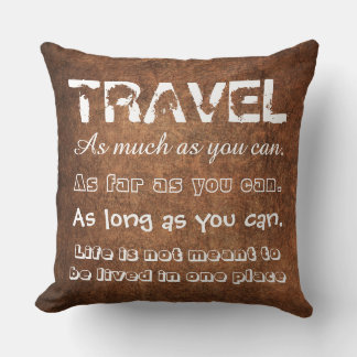 Travel Throw Pillow