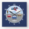Travel Time Transportation Theme Custom Wall Clock