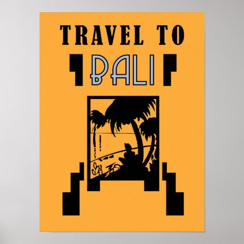 Travel to Bali Poster