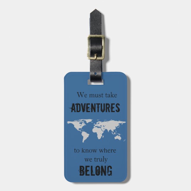 Travel to Belong Luggage Tag (Front Vertical)