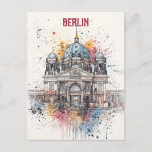 Travel to Berlin Germany Postcard