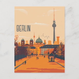 Travel to Berlin Holiday Postcard