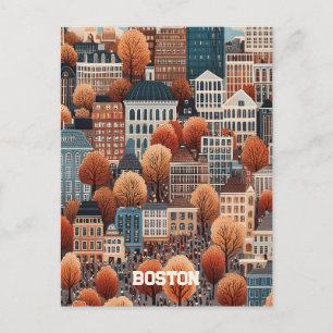 Travel to Boston Massachusetts Postcard