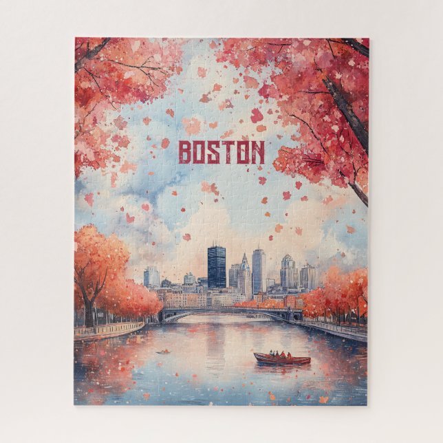 Travel to Boston USA Jigsaw Puzzle (Vertical)