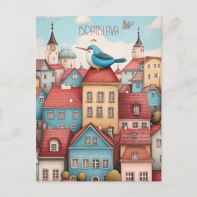 Travel to Bratislava Slovakia Postcard (Front)