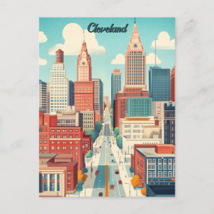 Travel to Cleveland USA Postcard