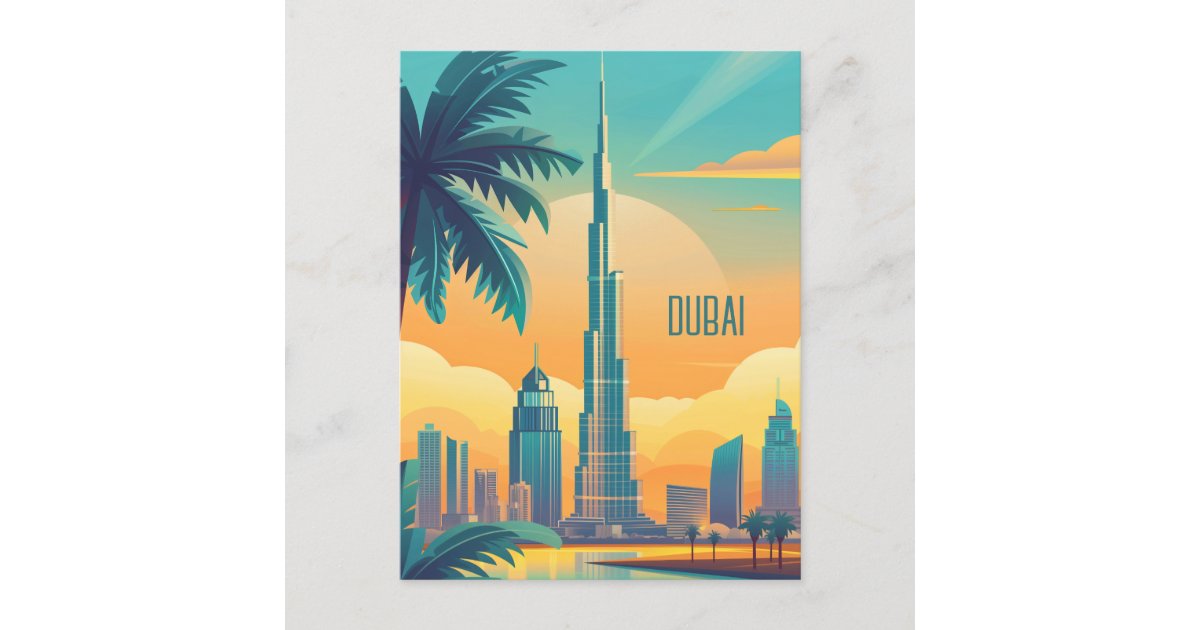 Travel to Dubai Postcard | Zazzle