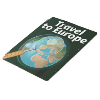 Travel To Europe vacation poster iPad Smart Cover