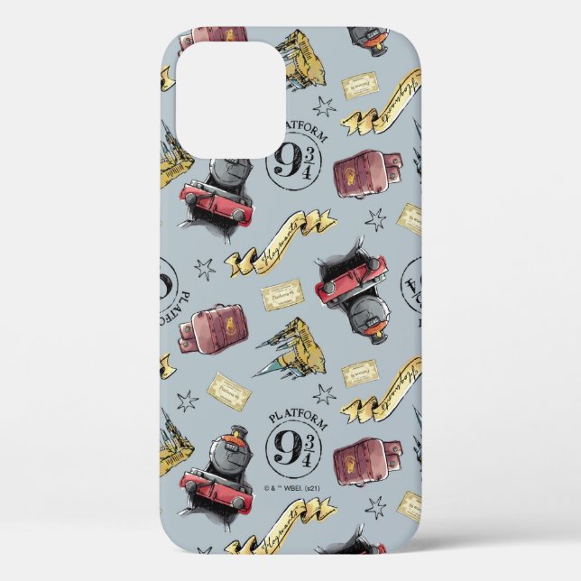 Travel To HOGWARTS™ Pattern Case-Mate iPhone Case (Back)