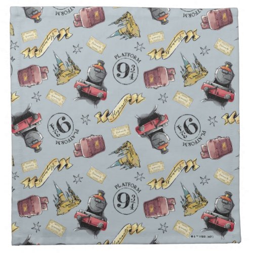 Travel To HOGWARTS Pattern Cloth Napkin