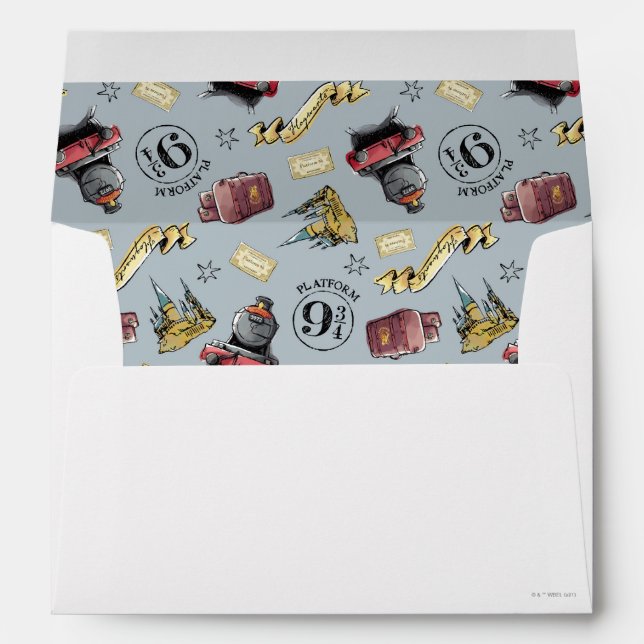 Travel To HOGWARTS™ Pattern Envelope (Back (Bottom))