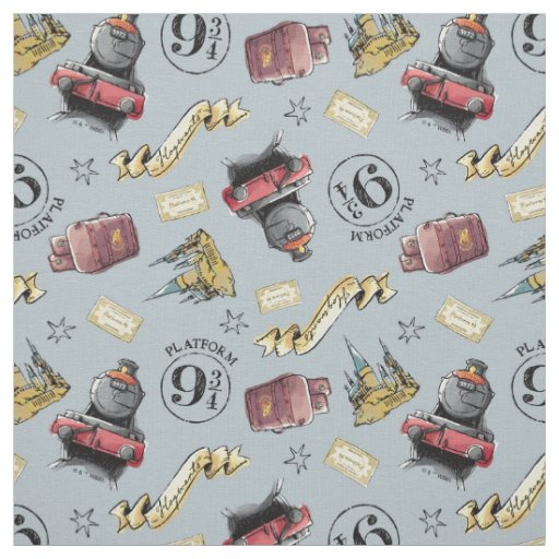 Travel To HOGWARTS™ Pattern Fabric