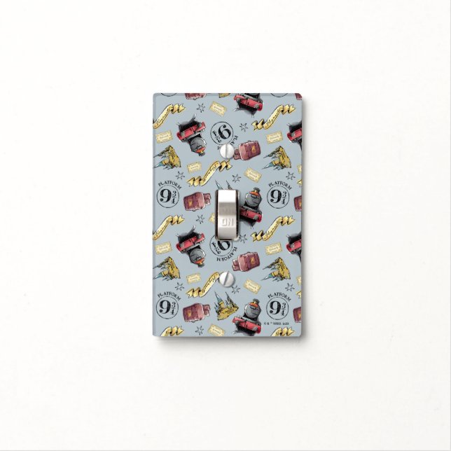 Travel To HOGWARTS™ Pattern Light Switch Cover (In Situ)