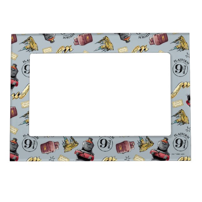 Travel To HOGWARTS™ Pattern Magnetic Frame (Front)