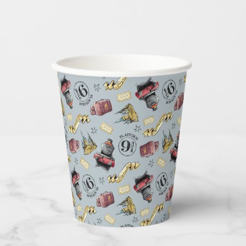 Travel To HOGWARTS Pattern Paper Cups