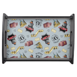 Travel To HOGWARTS™ Pattern Serving Tray