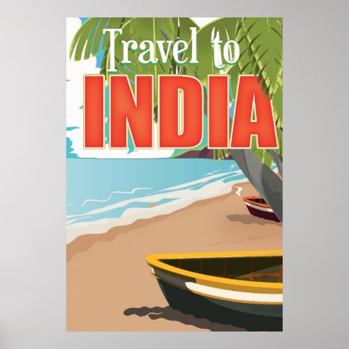 Travel to India travel poster
