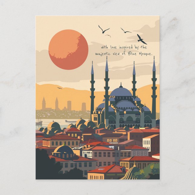 Travel to Istanbul Postcard (Front)