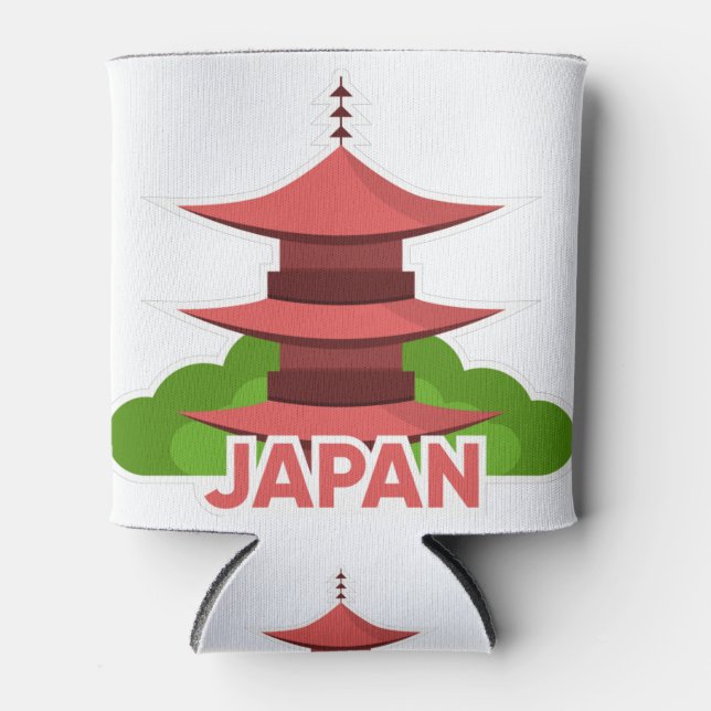 travel to japan icon country japan can cooler (Front)
