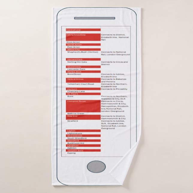 Travel to London Bath Towel (Bath Towel)