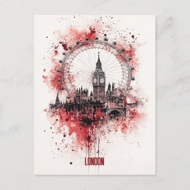 Travel to London England Postcard (Front)