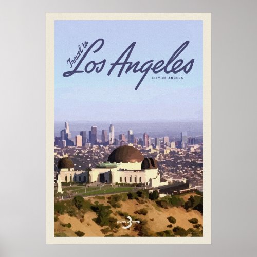 Travel to Los Angeles Poster