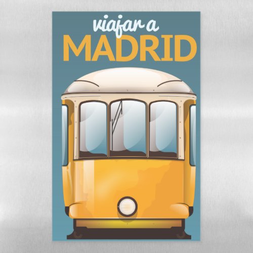 Travel To Madrid vintage vacation poster Magic Mug Magnetic Dry Erase Sheet