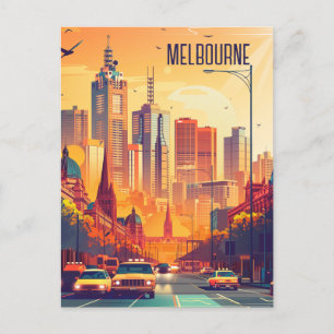 Travel to Melbourne Postcard