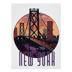 Travel To New York Poster